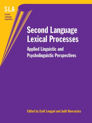 cover image of Second Language Lexical Processes